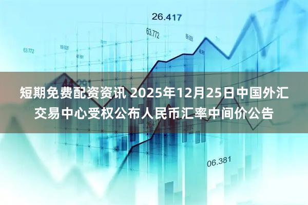 短期免费配资资讯 2025年12月25日中国外汇交易中心受权公布人民币汇率中间价公告